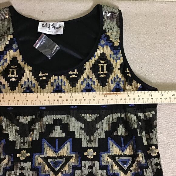 Talk of the Walk Sequin  Evening  Tank Sleeveless  Stretch Dress NWT Sz. XL - Picture 8 of 11